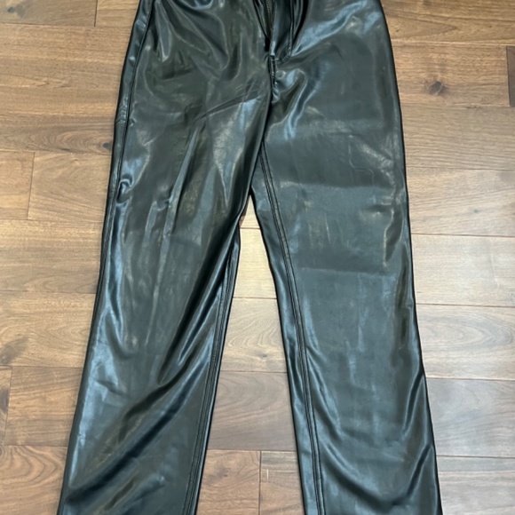COPY - Never been worn faux leather boot cut pants - Picture 2 of 4